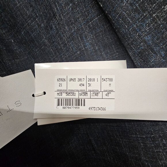 Stella McCartney 38R Blue Solid 3-Button Sport Coat Blazer Jacket T240 - Picture 11 of 11